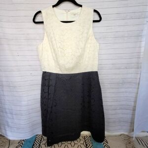 SHOSHANNA COLORBLOCK LACE A LINE DRESS, SZ 10